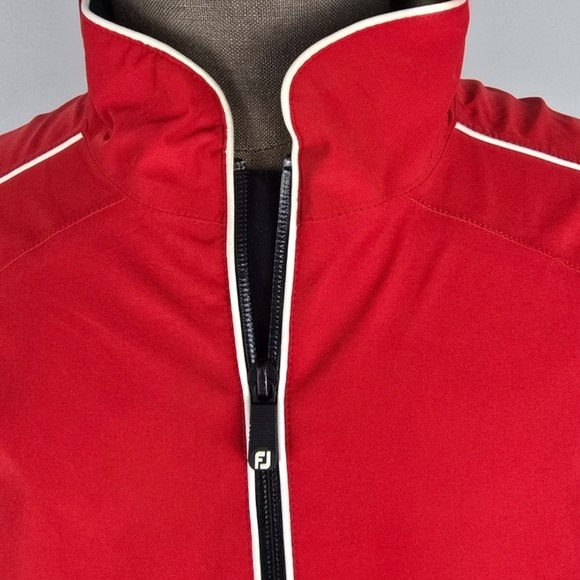 DRYJOYS FOOTJOY Mens L Golf Tour Collection Pullover Jacket S/S Windbreaker - Picture 3 of 11